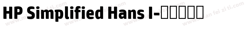 HP Simplified Hans I字体转换